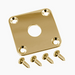 square gold jackplate with 4 matching screws
