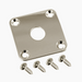 square nickel jackplate with 4 matching screws