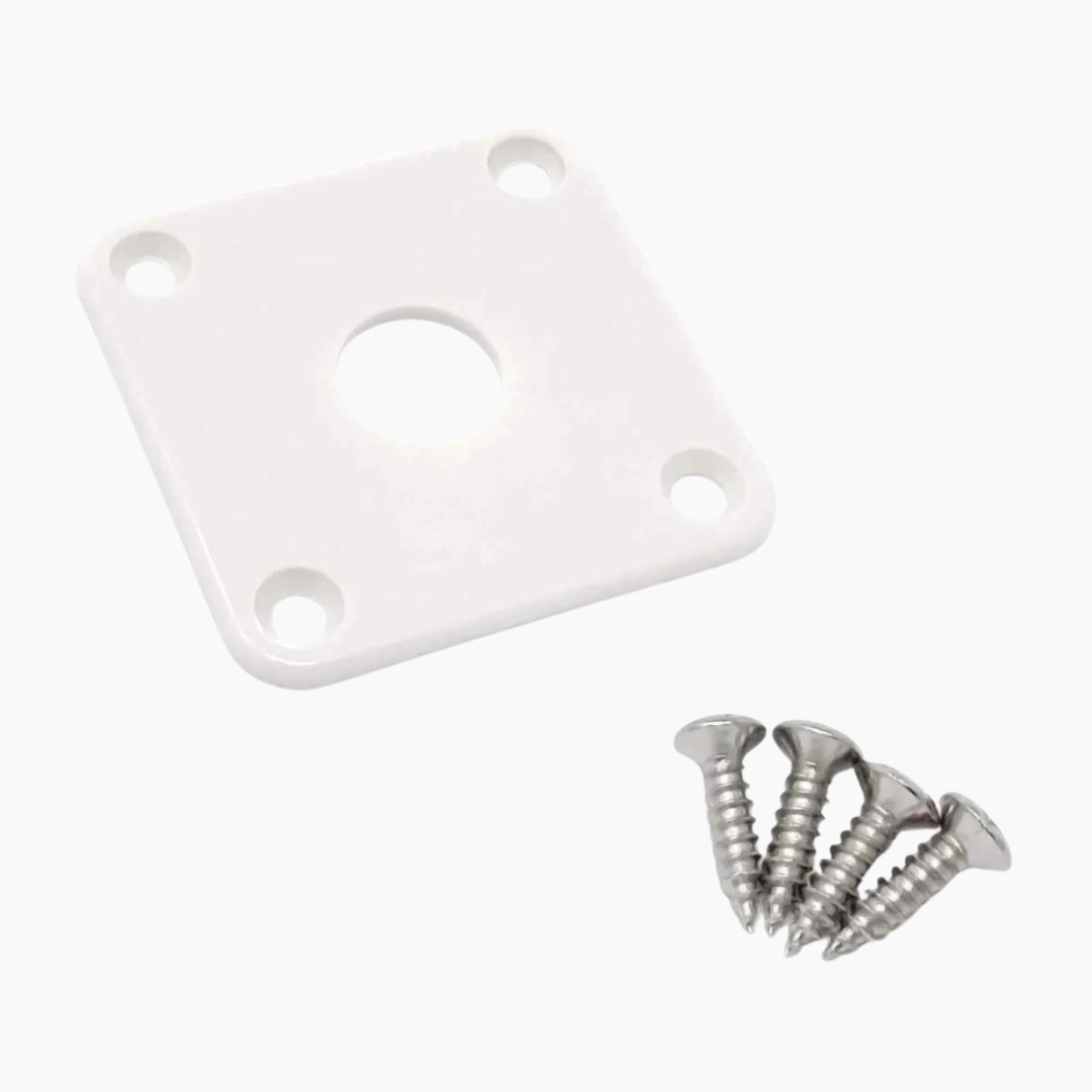 square white plastic jackplate with 4 regular screws