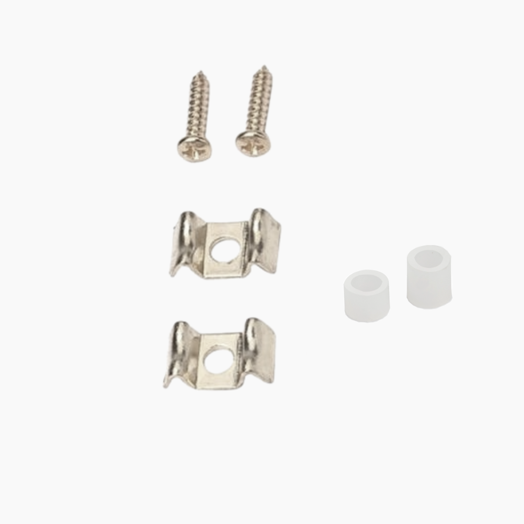 Telecaster® & Stratocaster® Neck Hardware Kit with Locking Tuners - Nickel Finish