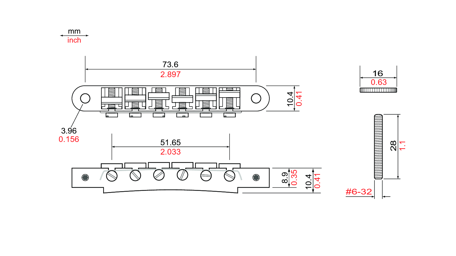 TonePros AVR2 Tunematic Bridge