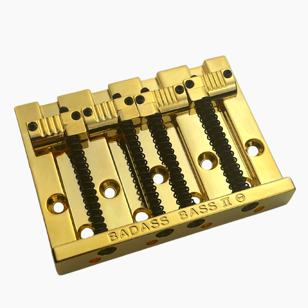 BB-3342 - Leo Quan® Badass II™ 4-String Bass Bridge - Grooved Saddles