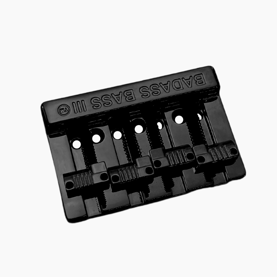 BB-3343 - Leo Quan® Badass III™ 4-String Bass Bridge - Grooved Saddles
