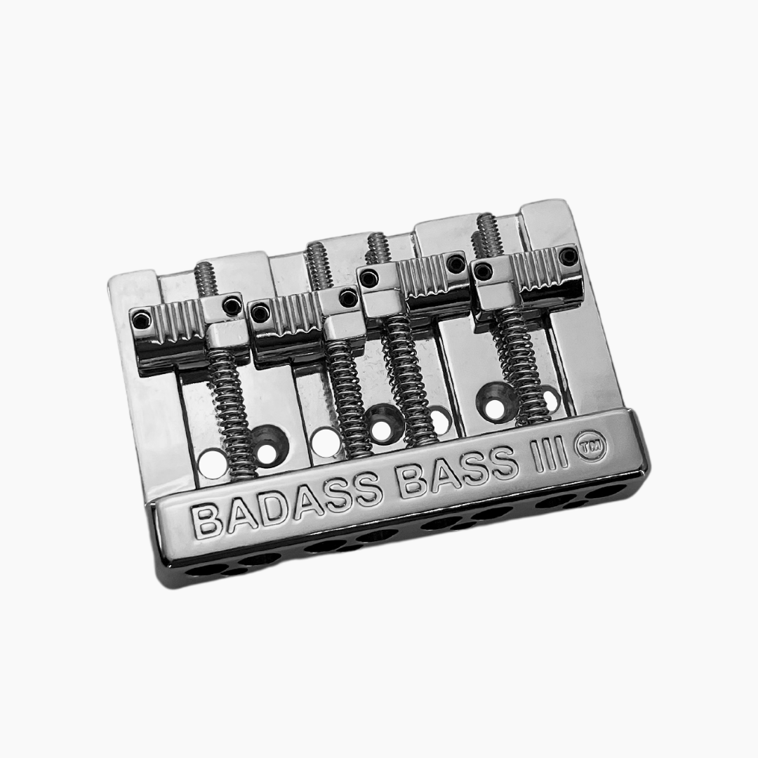 BB-3343 - Leo Quan® Badass III™ 4-String Bass Bridge - Grooved Saddles
