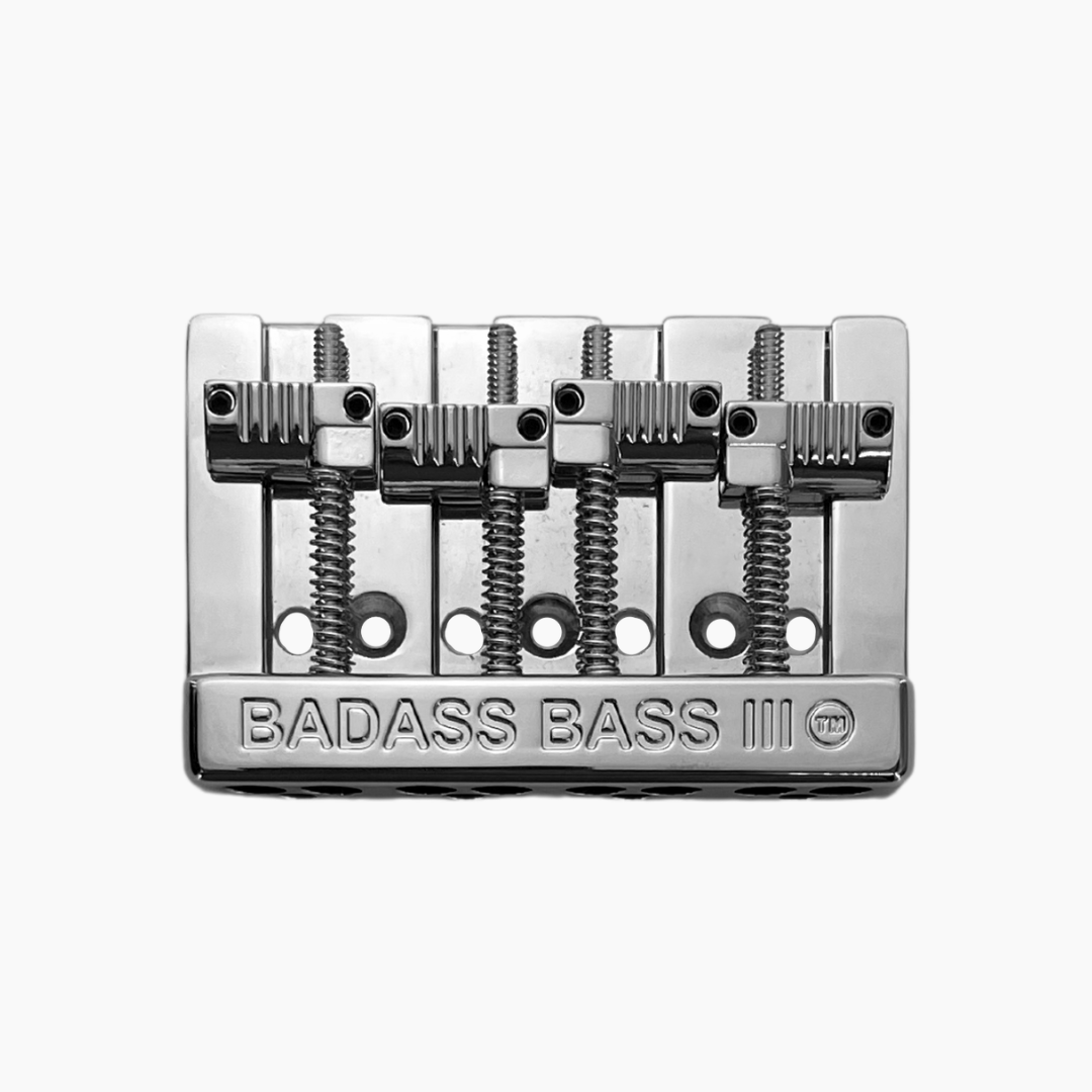 BB-3343 - Leo Quan® Badass III™ 4-String Bass Bridge - Grooved Saddles