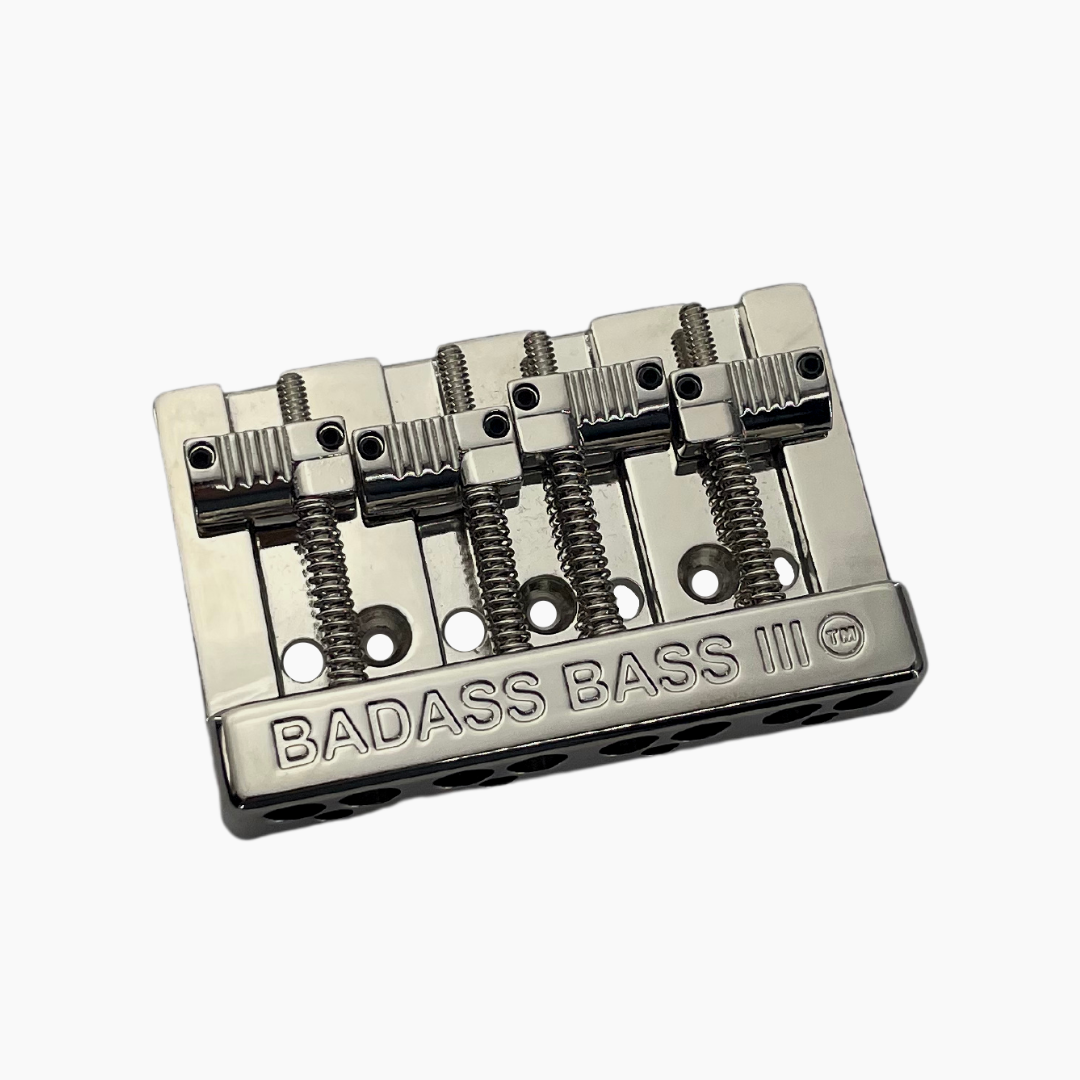 BB-3343 - Leo Quan® Badass III™ 4-String Bass Bridge - Grooved Saddles