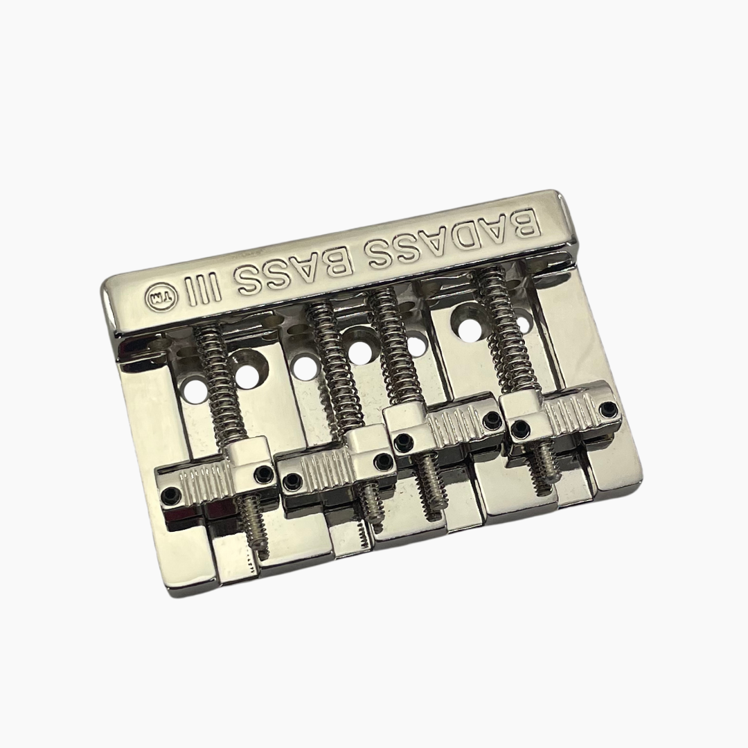 BB-3343 - Leo Quan® Badass III™ 4-String Bass Bridge - Grooved Saddles