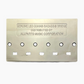 back side nickel 5-string bass bridge with grooved saddles