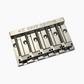 faced down nickel 5-string bass bridge with grooved saddles