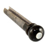 Allparts Water Buffalo Horn Slotted Bridge Pins - Mother of Pearl dot