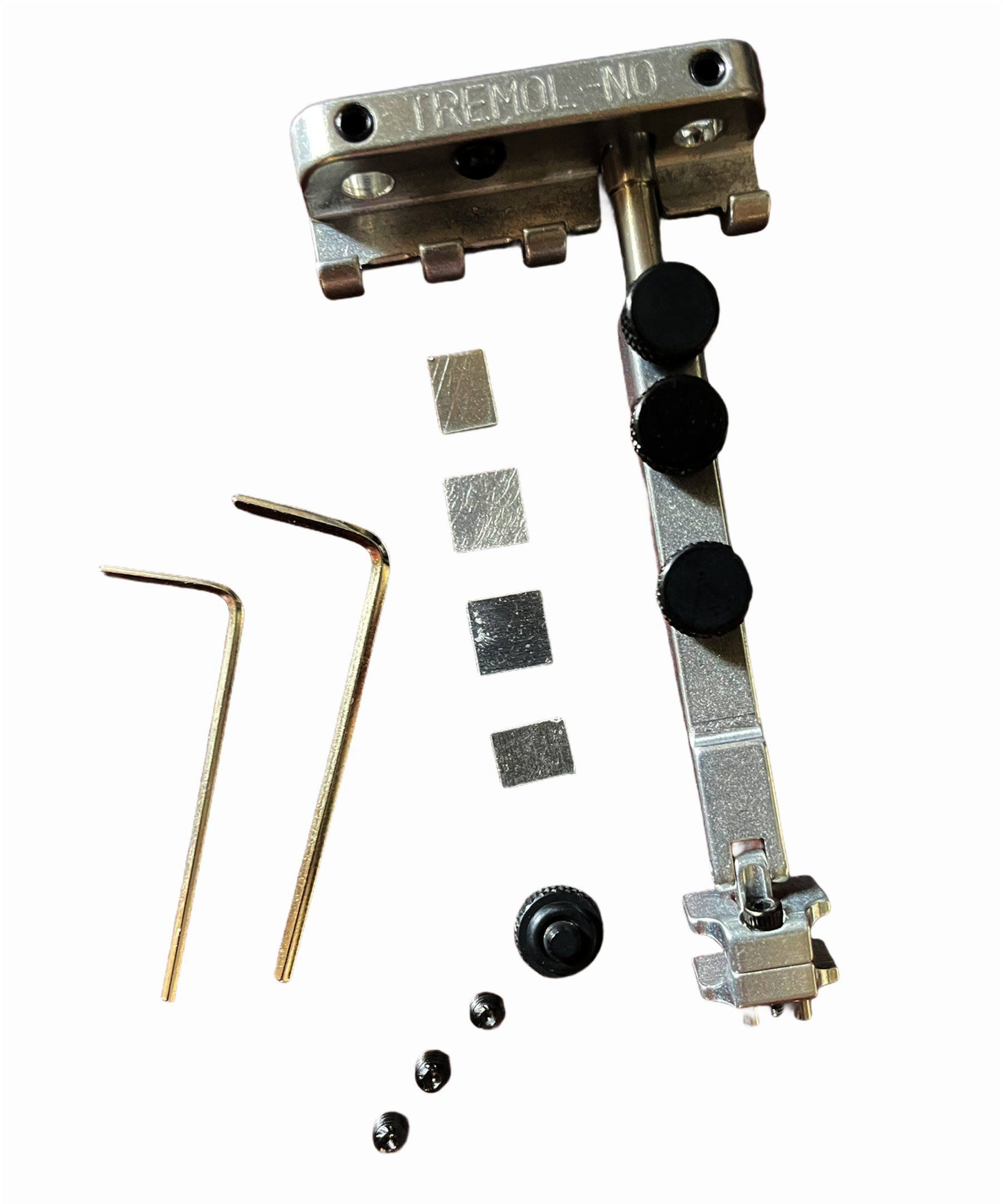 tremolo locking device with two allen wrenches and hardware