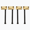 Sillines para puente de bajo ranurados Badass® - Oro