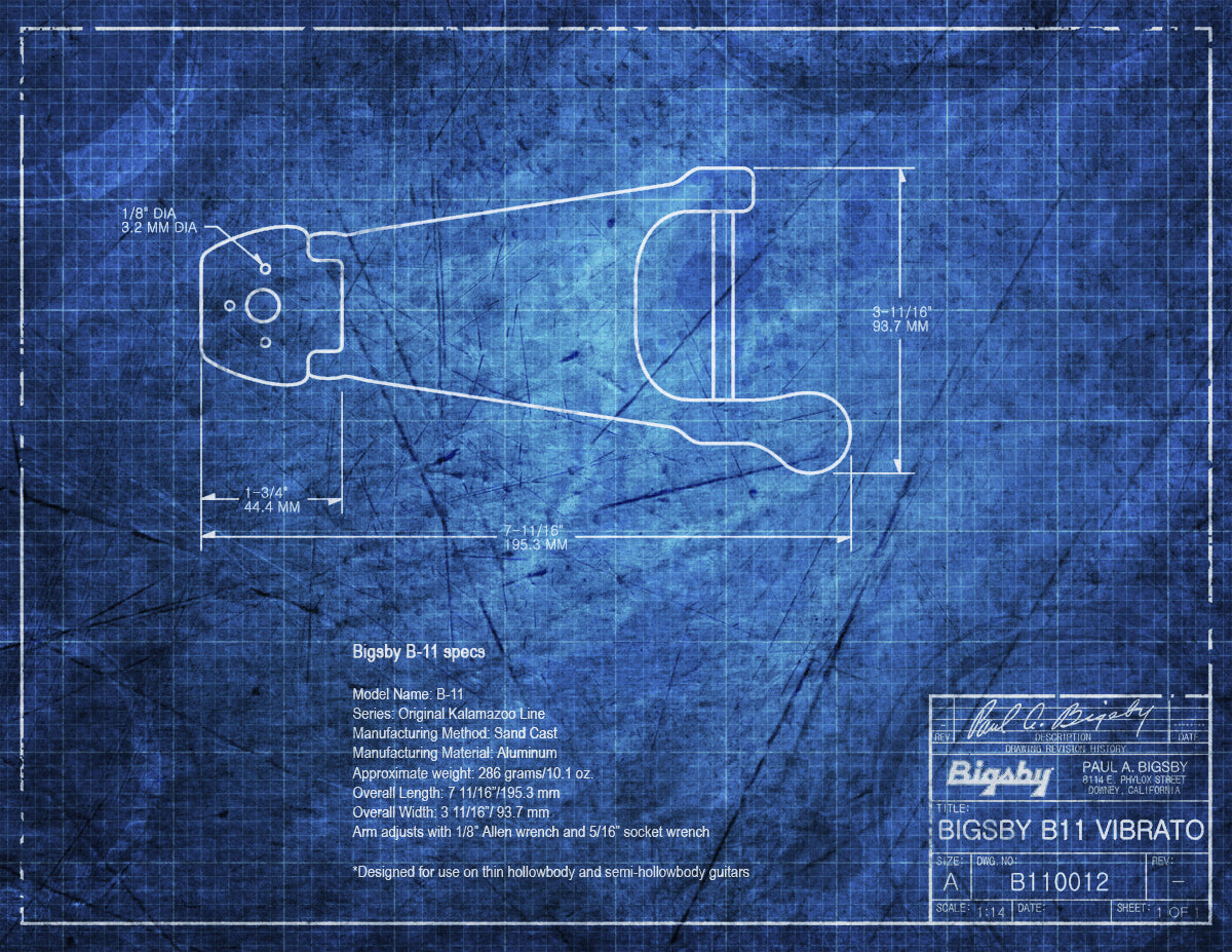 TP-3611 Bigsby® B11 Vibrato Tailpiece