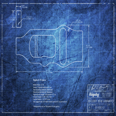 B16 Vibrato Tailpiece schematic