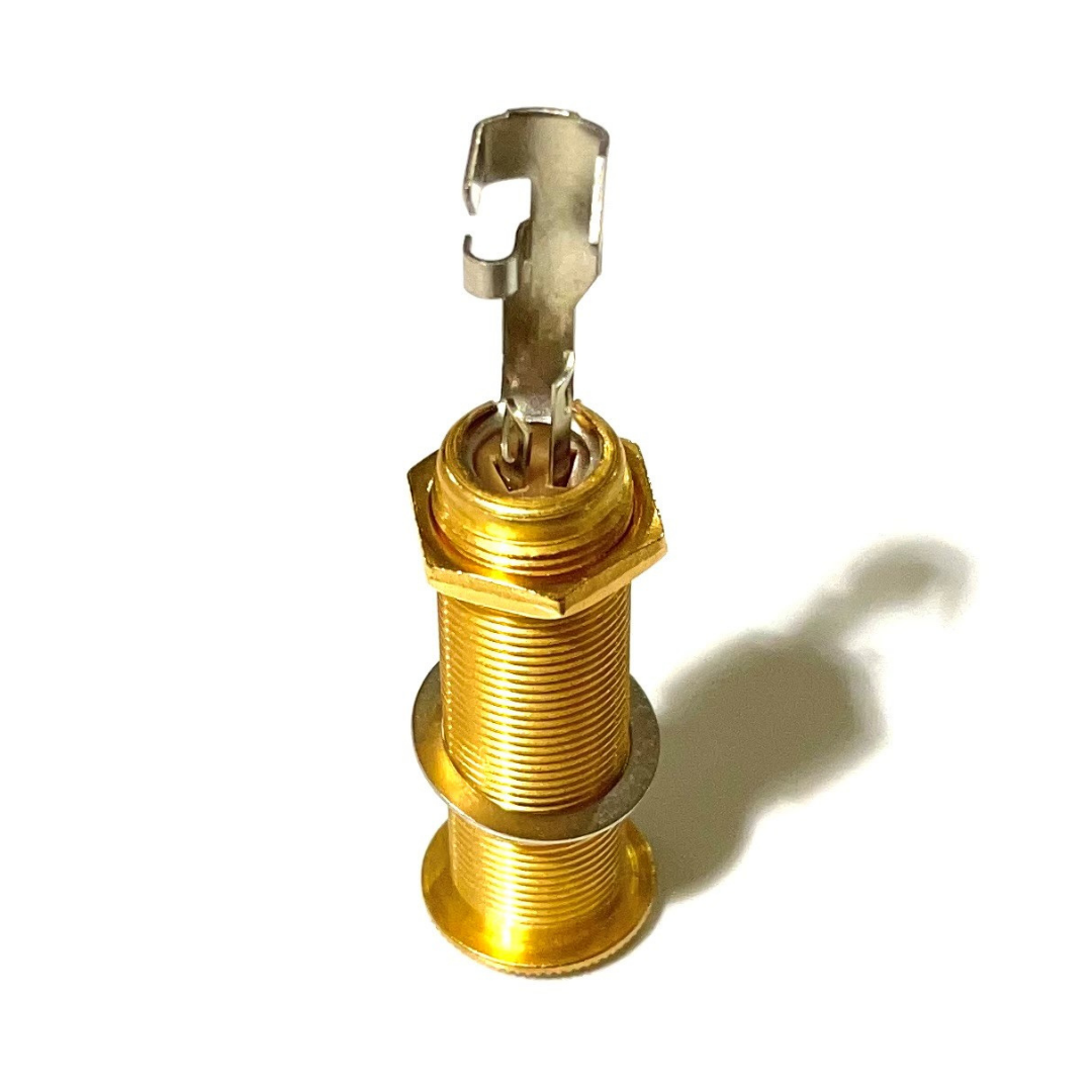 gold Long threaded jack gold