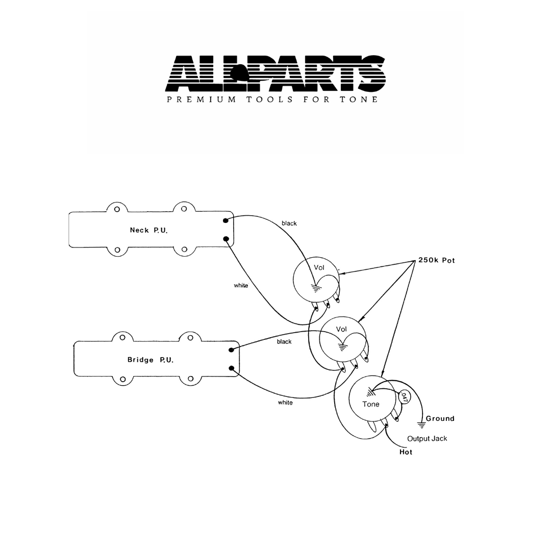 schematic for jazz bass wiring kit