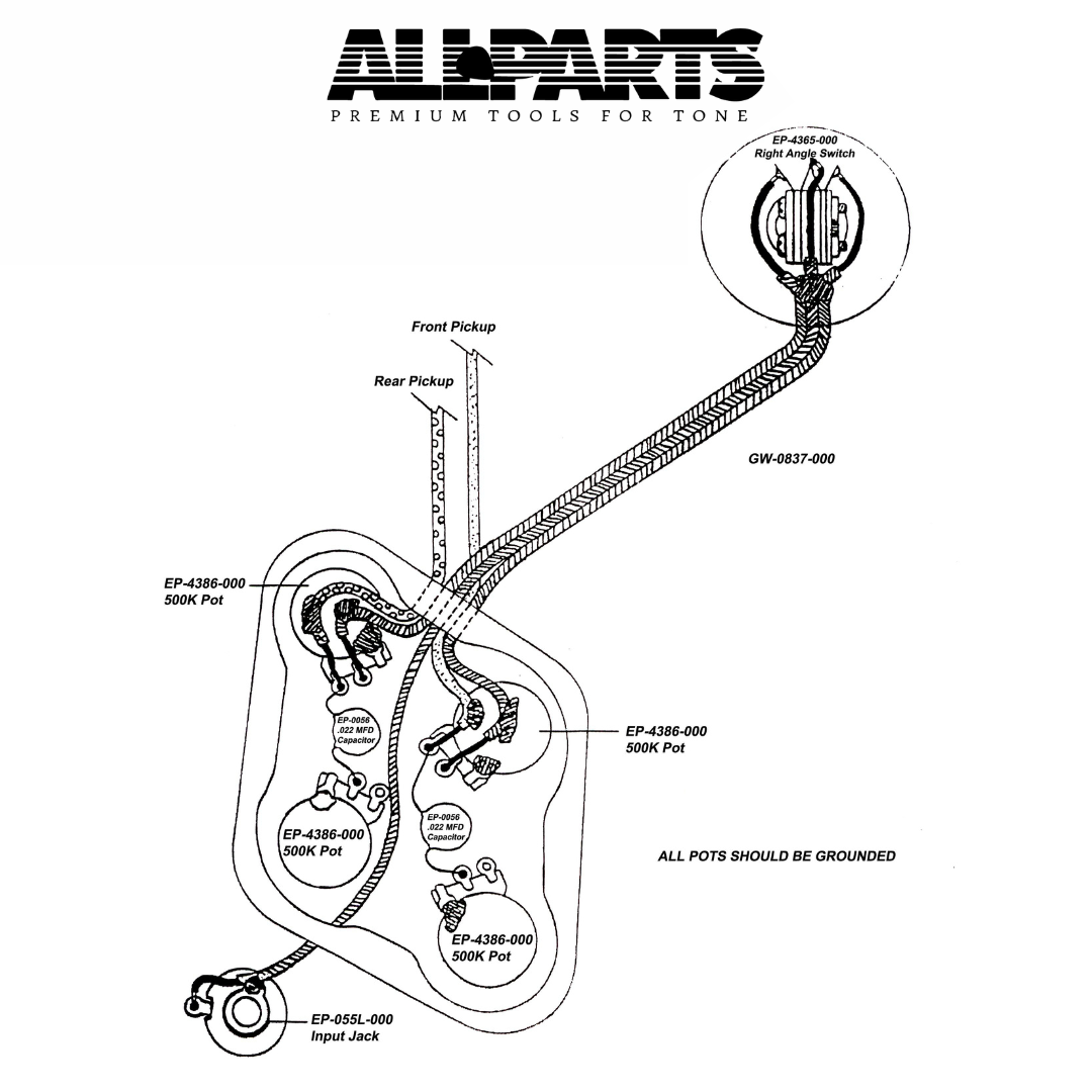 EP-4146-000 Wiring Kit for Gibson&reg; SG&reg; Guitars