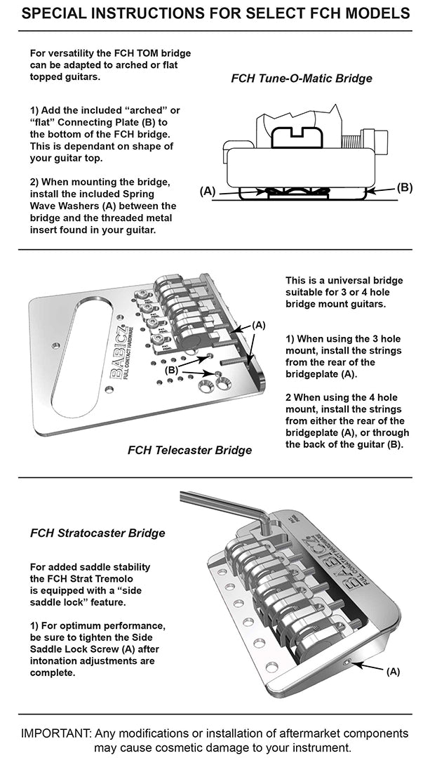 SB-3555-003 - Babicz Full Contact FCH STRAT STYLE TREMOLO, 6 String