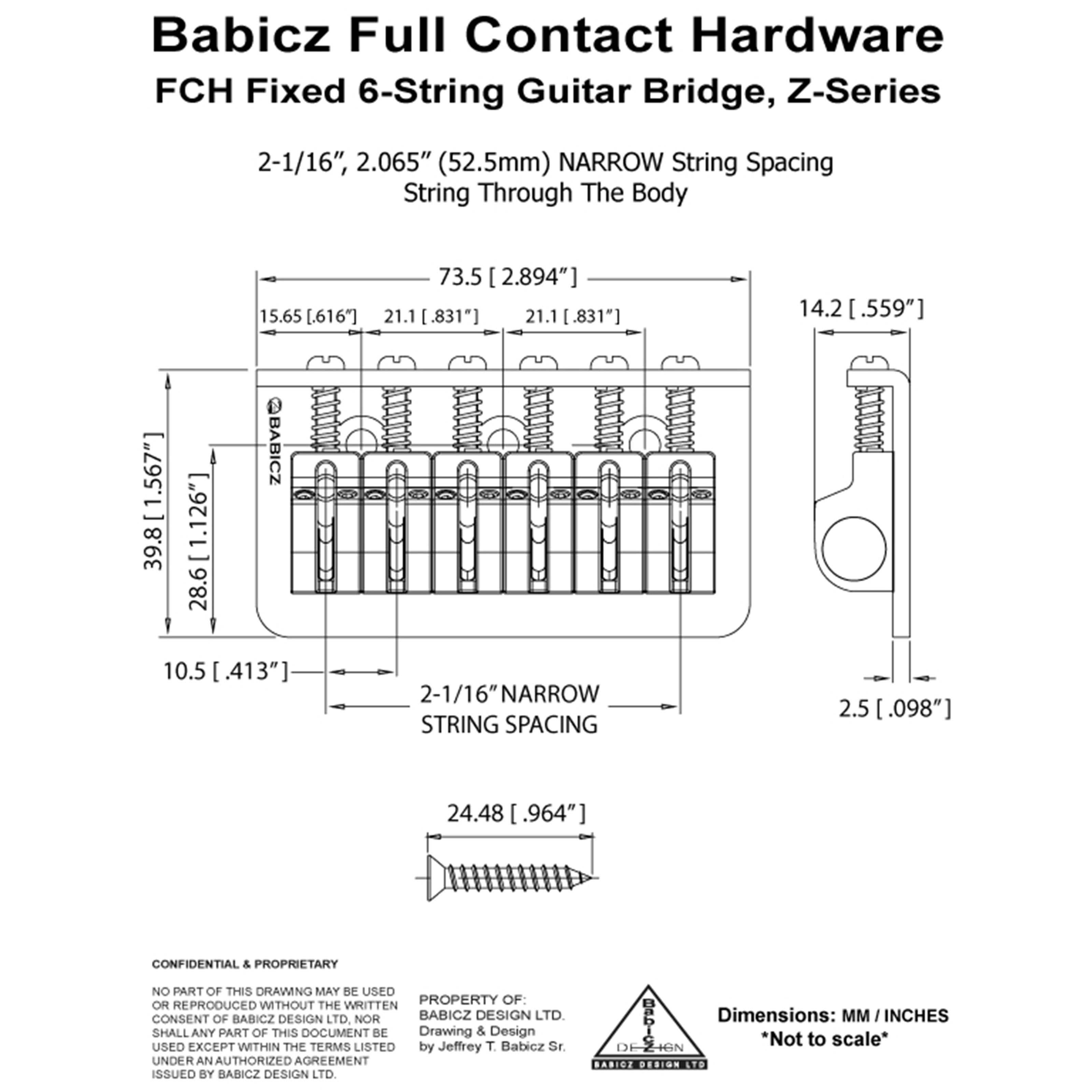 Series 3 Hole Mount Hard Tail schematic