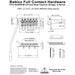 Full contact strat style tremolo wide 6 hole schematic