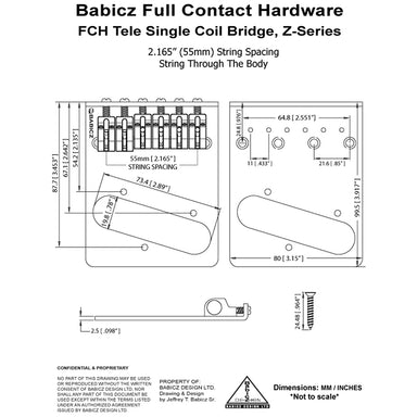 fch z series tele single coil spec sheet