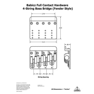 4 string bass bridge schematic