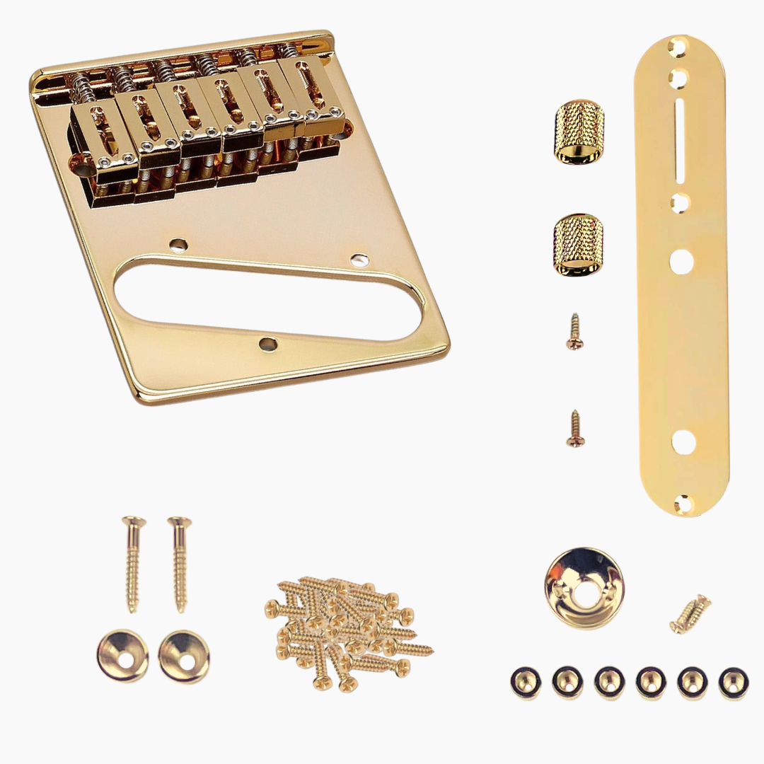 Telecaster® Body Hardware Kit - Gold Finish