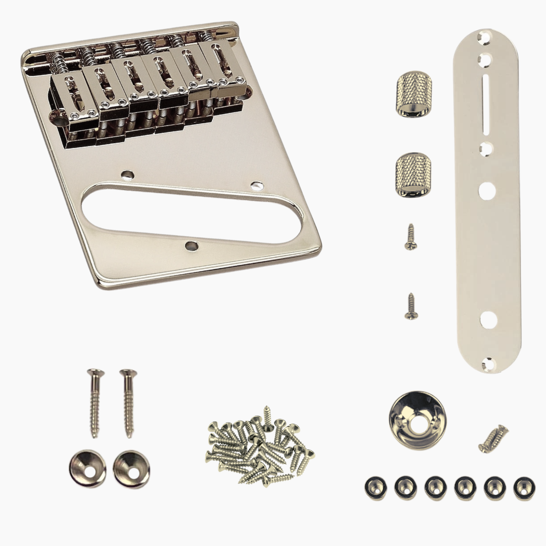 Telecaster® Body Hardware Kit - Nickel Finish