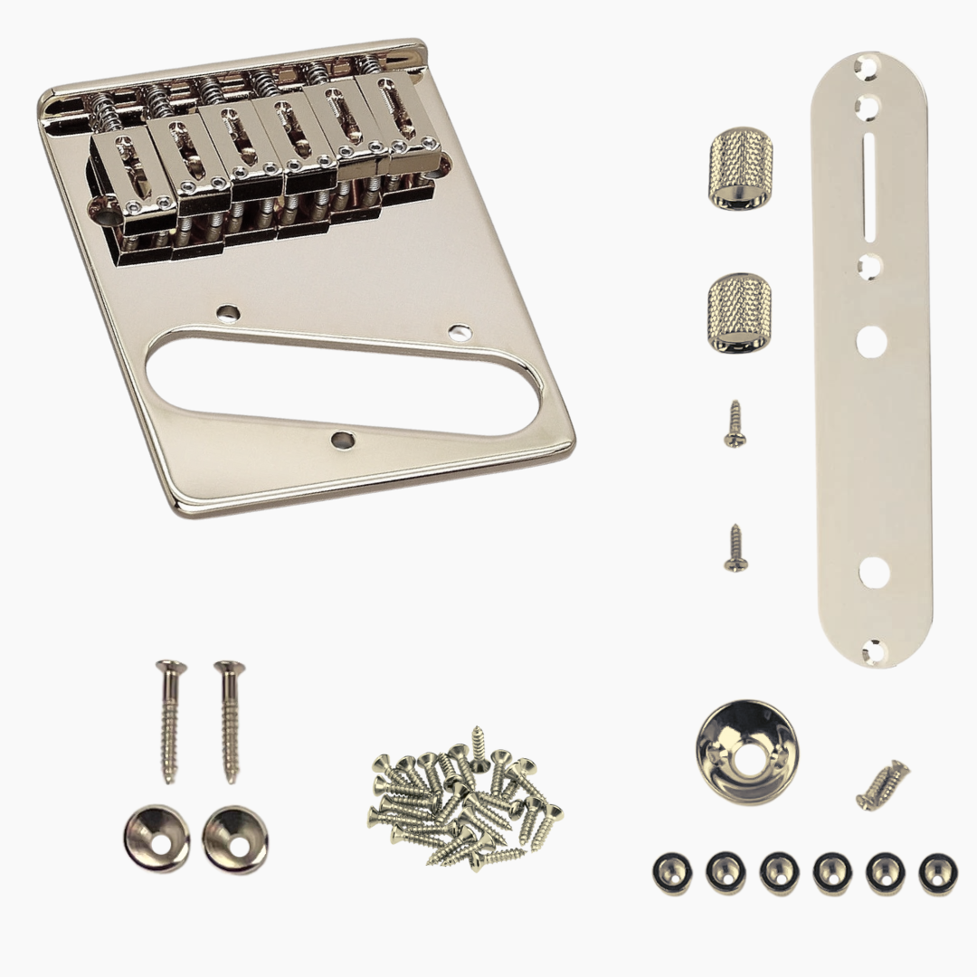 Telecaster Body Hardware Kit Nickel Finish Allparts Music
