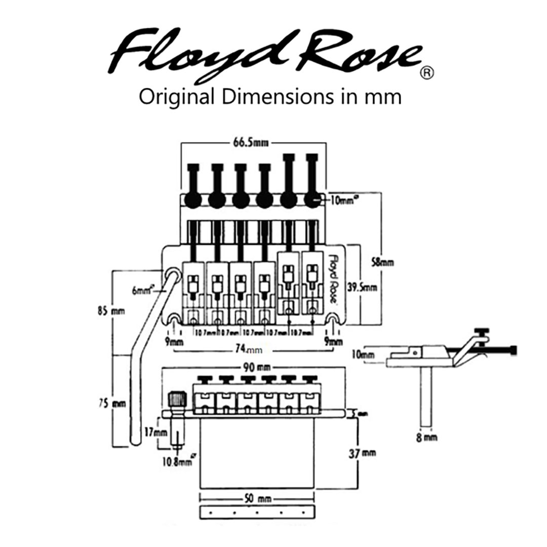 SB-5200 Original Floyd Rose Locking Tremolo Gold SB-5200 Original Floyd Rose Locking Tremolo Gold