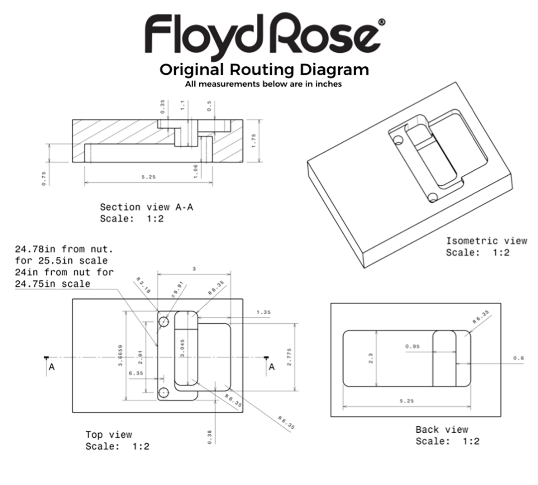 SB-5200 Original Floyd Rose® Locking Tremolo