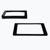 PC-0743 SLANTED HUMBUCKING PICKUP RING SET - Black