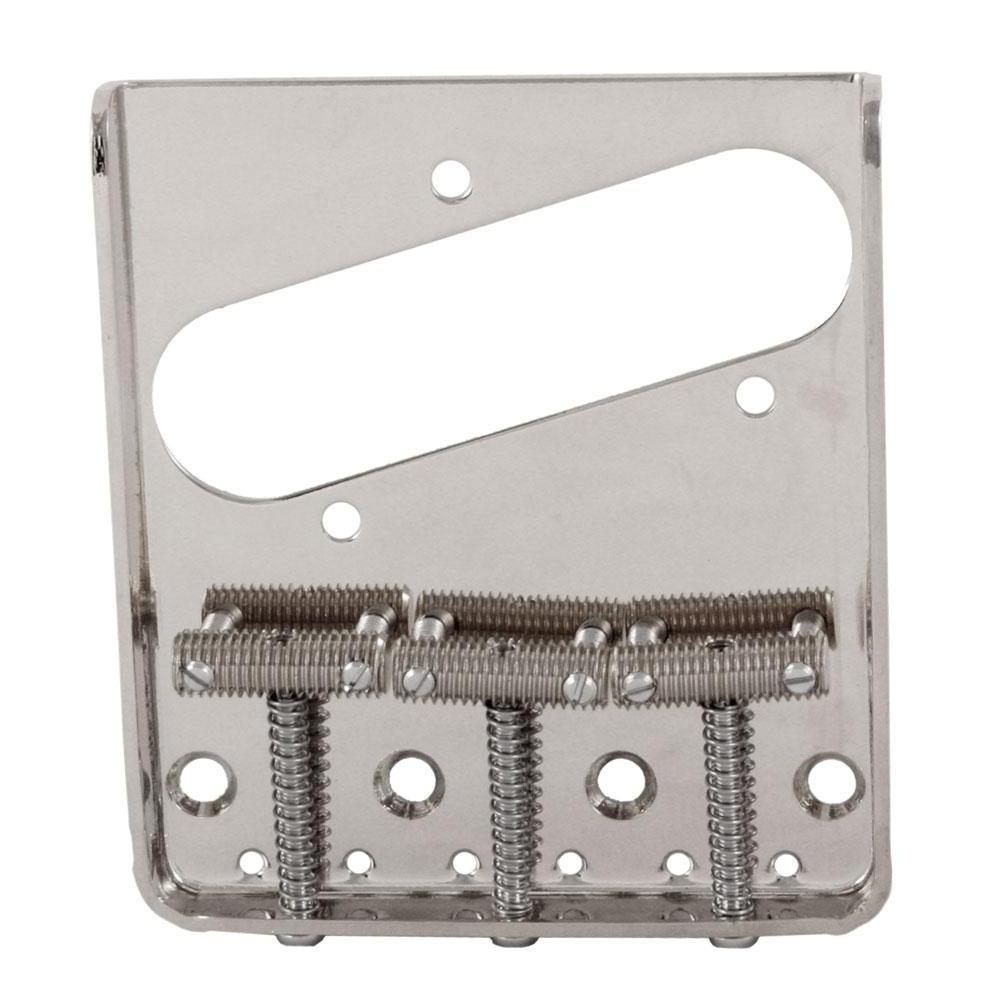 Left Hand Nickel Vintage Style 3 Saddle Bridge for Tele