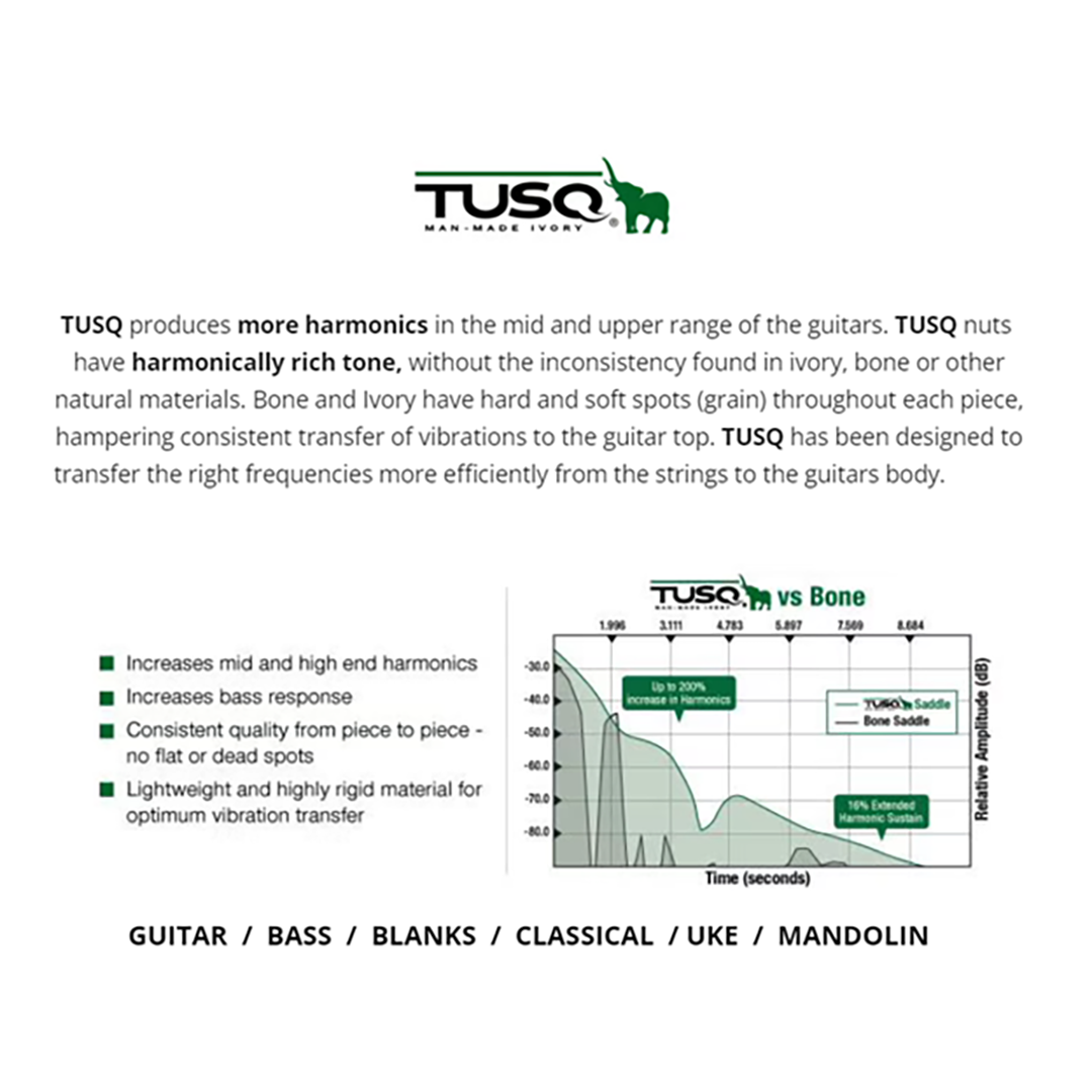 BP-2422-000 - Graphtech TUSQ Acoustic Saddle C0mp 1/8" - Lefty (Graphtech PN PQ-9200-L0)