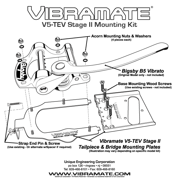 TP-3747 Vibramate® V5-TEV-2 for Bigsby® and Telecaster®