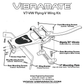 TP-3774-001 Vibramate V7-VW adapts Bigbsy B7 to fit on  Flying V, includes bracket, Nickel