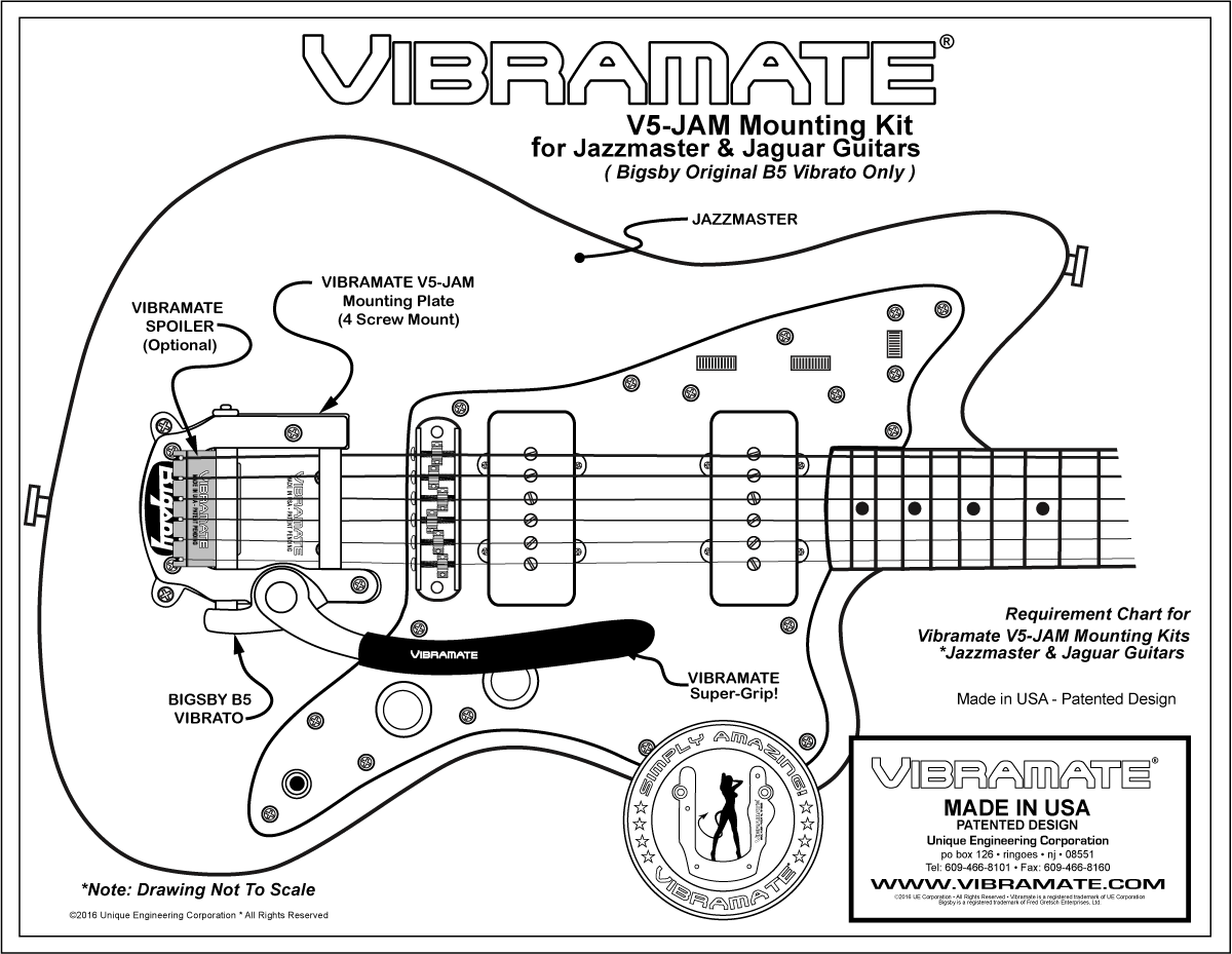 TP-3748-005 Vibramate® V5-JAM for Jazzmaster® and Jag®