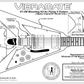 TP-3774-001 Vibramate V7-VW adapts Bigbsy B7 to fit on  Flying V, includes bracket, Nickel