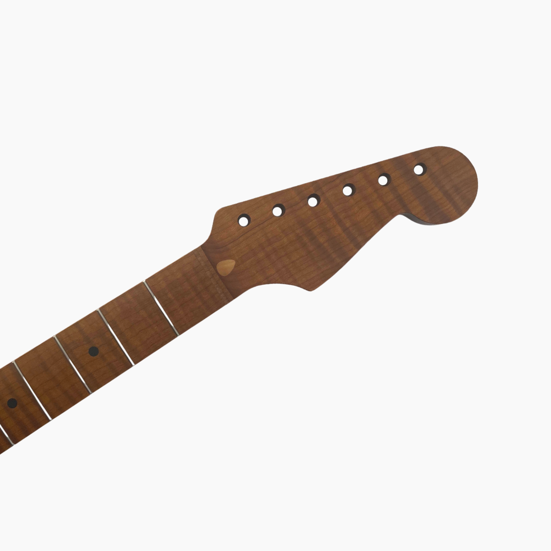 Allparts Roasted Flame Maple Neck & Gotoh Tuner Bundle - BUNDLE & SAVE